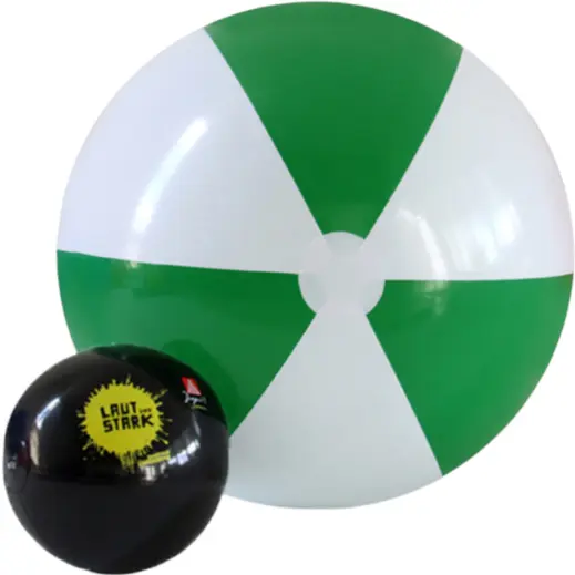 1.2m Two-Tone Beach Ball Green-White